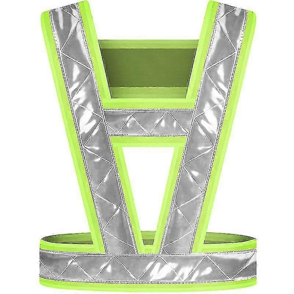 High Visibility Reflective V-back Safety Vest For Night Running And Outdoor Sports (adults/kids) ZD.16