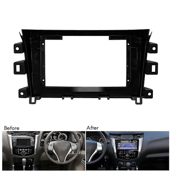 Autoradion kehyksen sovitin Navara 2014-2015 Dvd Stereo Frame Plate Adapter Asennus Kojelaudan Asennus Bez