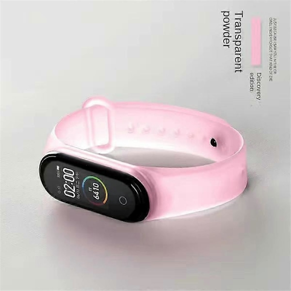 TPU Urremærke Rem Velegnet Til Mi Band 7 Rem Frostmat Mi Band Gennemsigtig Mi Band 5/6/7 Håndled translucent pink