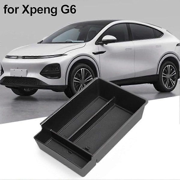 ABS+PVC Central Console Armrest Förvaringsbox för Xpeng G6 Central Container