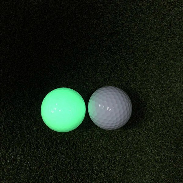 Luminous LED Golfboll - Upplyst Blinkande Nattlampa Glödande Fluorescerande Golfbollar Golfövningsbollar Sporttillbehör red