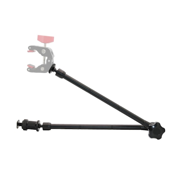 20 Tums Justerbar Articulerande Friktionsarm i Aluminiumlegering 2KG Lastkapacitet med Kallsko Universal 1/4