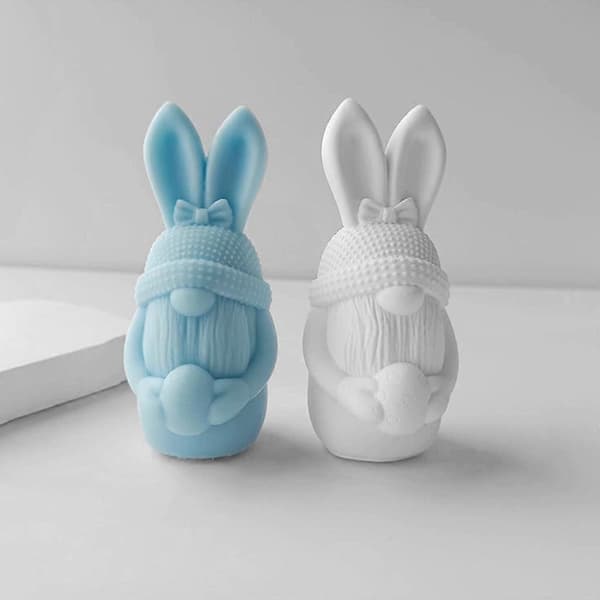 Kanin Ljusform Resin Gjutform Hem Aromaterapi Dekoration DIY