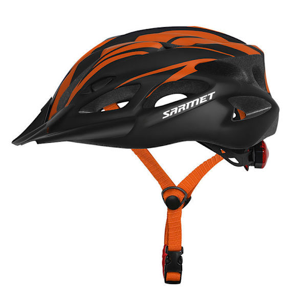 Cykelhjelm Bjergcykel Landevejscykel Cykelhjelm Med Baglygte Hat orange