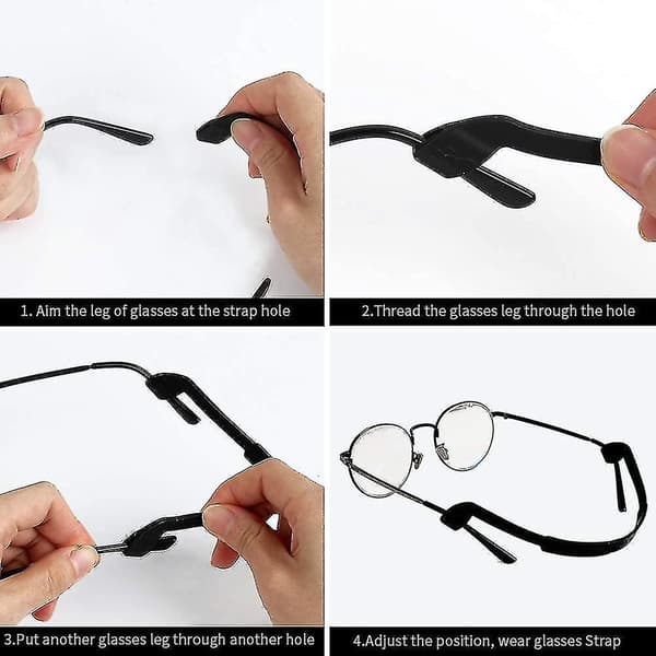 10-pack Silikon Glasögonband, Halksäkra Barn Glasögon