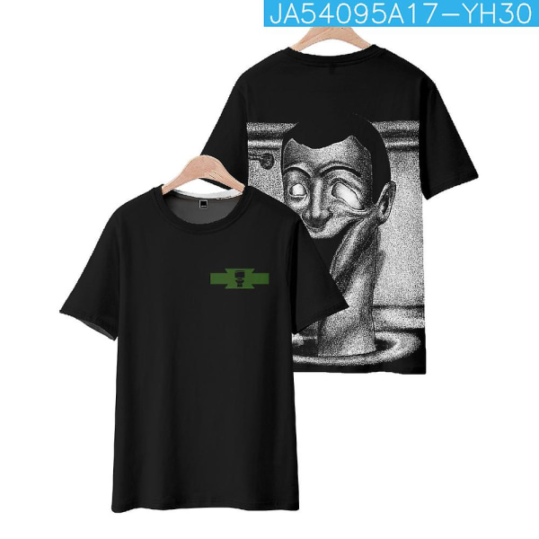 3d Kortärmad Spel Perifer Skibidi Toalett Toalett Man Parodi Digital Printing T-shirt XL