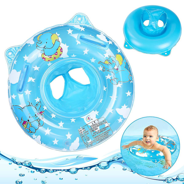 Babybadring med Säte Simring Simma Flyt Simma Flyt för Spädbarn/Småbarn 0-5 År blue
