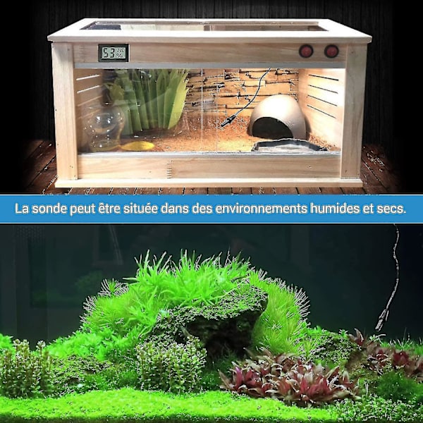 Terrariumtermostat, kjøle- og varmetermostatkontakt, reptiltermostat for slanger, skilpadder, øgler, gekkoer og andre reptiler -n5625 ZD A