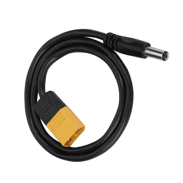XT60 Han-stikkontakt til Han DC 5,5 x 2,5 mm DC5525 Strømkabel