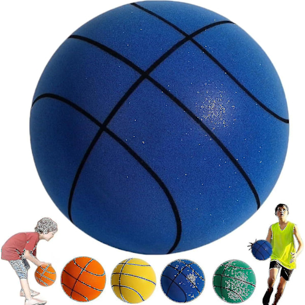 Handleshh Silent Basketball, lydløs basketball dribling innendørs, ubehandlet skumball med høy tetthet, sikker og stille basketball ff E 21cm