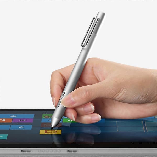 Glat Kuglepen Touchscreen Stylus Pen til Surface Pro 3 4 5 Laptop Tablet silver