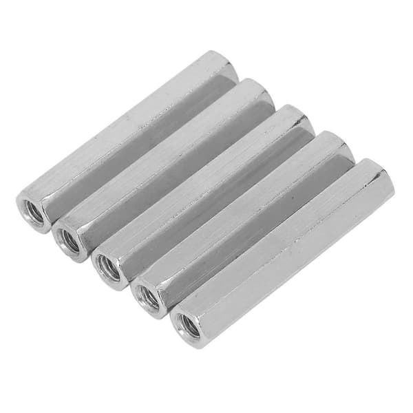 5 stk. Hex Koblingsmøtrik M8x1.25 75mm Længde 304 Rustfrit Stål Hex Forbindelsesmøtrikker til Bolt Stud Mac