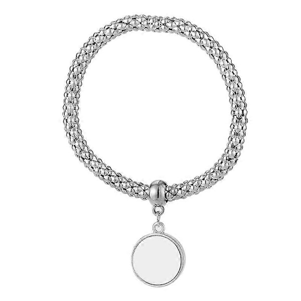 Eurooppalainen ja amerikkalainen koru-ranneke tyhjä sublimointi-ranneke silver