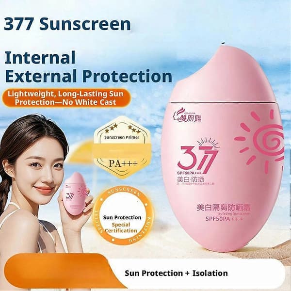 377 Isolerende Solcreme SPF50+ - Blegende, Vandtæt, 50g