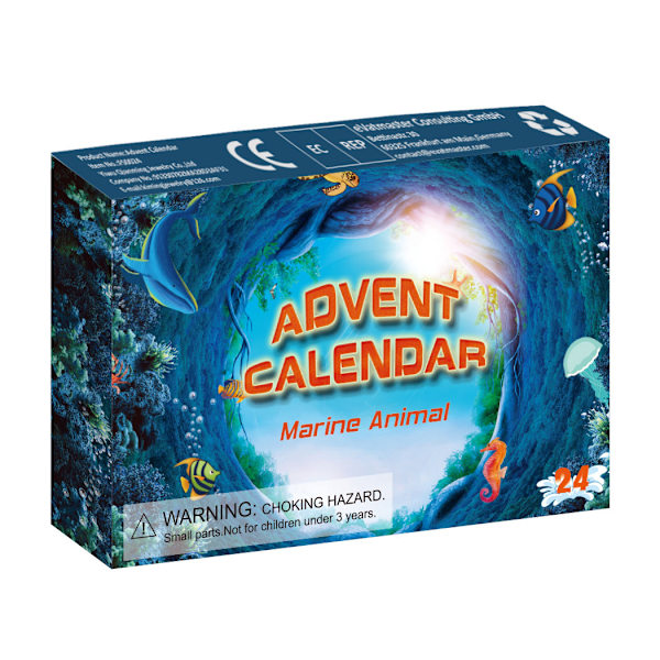 Julkalenderask 24 Dagar Jul Blind Box Racing Djur Armband Dinosaurie Överraskning Blind Box Barn Julgåva
