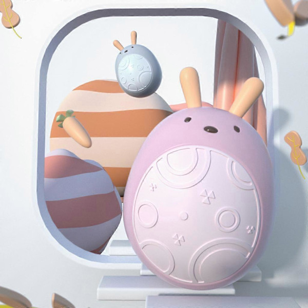 Söt Kaninformad Snurrmusik Tumlare Baby Skramla Toddler Leksak Doll blue