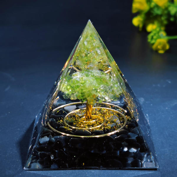 Krystalbold Pyramide Hjem Håndværk Desktop Resin Ornamenter til Fødselsdag Gave ZD B2 EE style 14