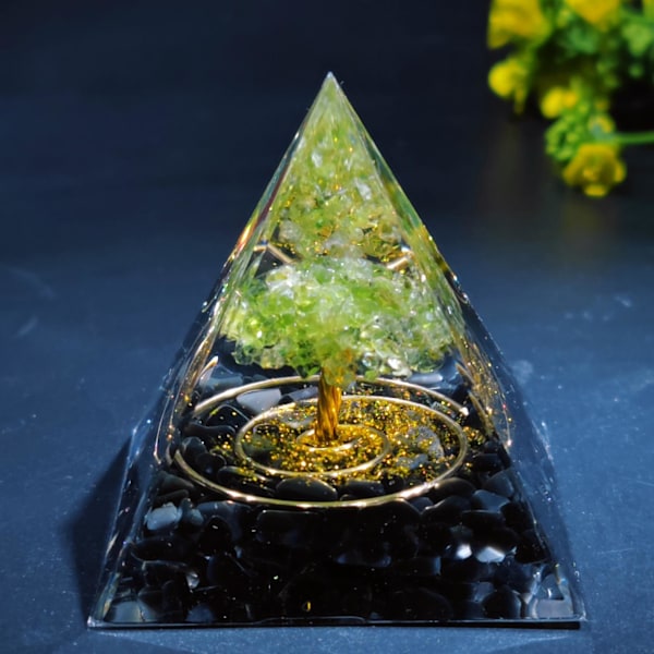 Krystalkugle Grussand Pyramide Hjem Håndværk Harpiks Ornamenter til Fødselsdagsgave ZD B2 EE style 9