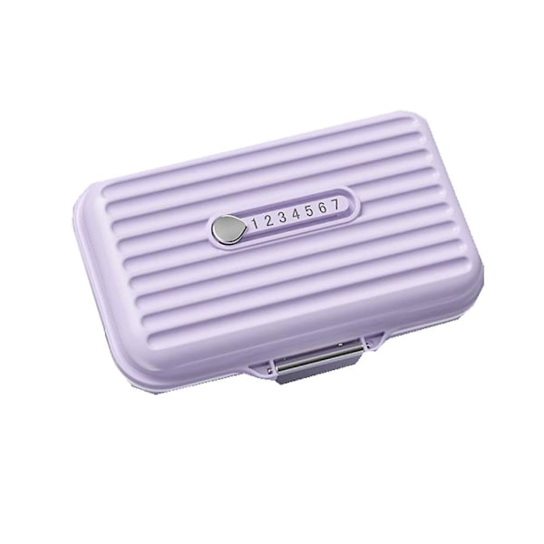 Mini Kannettava Pill Box, 2024 Uusi 7 Lokeroa Päivittäinen Lääke Pill Organizer purple m