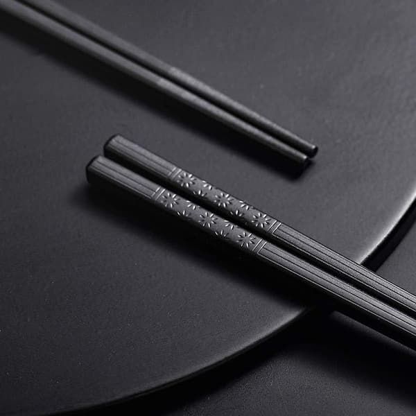 Spisepinde 10 Par Glasfiber Spisepinde Japanske Sorte Spisepinde til Asiatiske Retter