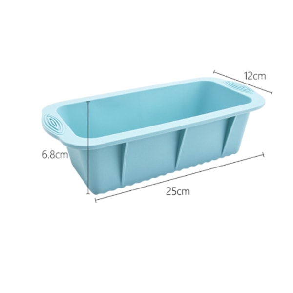 Silikon Bakform, BPA-Fri Kaksform i Mjukt & Tvätbart Material, Brödform för Toast, Kakor, DIY-Verktyg för Mikrovågsugn, Ugn blue