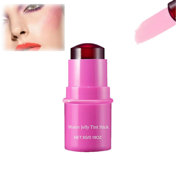 Mjölkkylande Vattengelé-Tint, Vattengelé-Tint Stick, Mjölkgelé-Tint Gelé Rouge Stick, Transparent Läpp- & Kindfärg Byggbar Vattenfärg Finish b