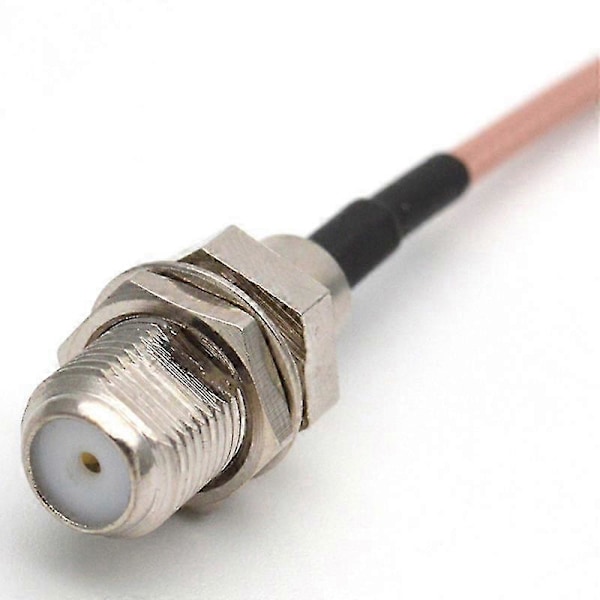 10 kpl RF-liitäntä F - CRC9 kaapeli F naaras - CRC9 suorakulmainen RG316 pigtail-kaapeli 15 cm