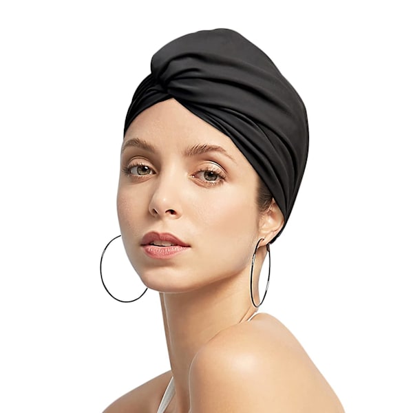 Sommer Spandex Svømmehætte Bade Anti-Slip Elastisk Pool Gym Undervands Vandsport Turban Komfortabel Ikke Vandtæt Svømmehat Wrap -GSLA ZD Y a1