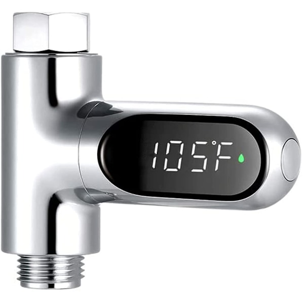 Duschtermometer, 0~100  Babybadvattentermometer med 360° roterande display LED digital display duschvattentermometer