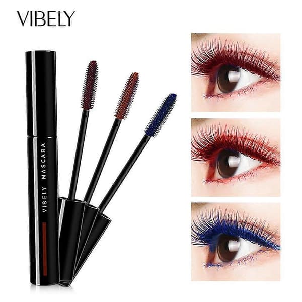 Färgglad Mascara, Volymgivande, Förlängande & Långvarig 01 # Raspberry Red One size