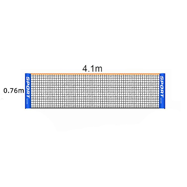 3/4m Tennisnet - Bærbar, Foldbar og Enkel 3m