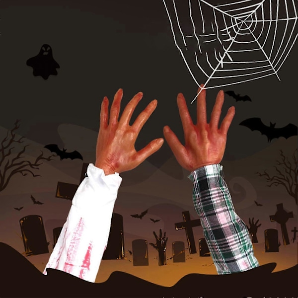 Halloween-rekvisiitta, herkkä, realistinen, koristeellinen, uudelleenkäytettävä koriste, Halloween-juhlat, teko käsirekvisiitta festivaaliin -CHN green