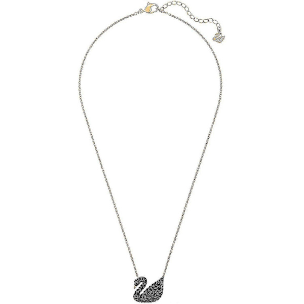 Kvinnors ikoniska Black Swan Collection Halsband Facet Swan Halsband