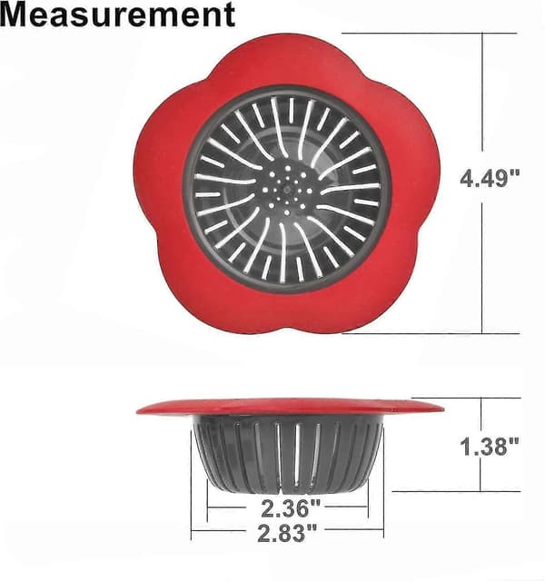 2 st Silikon Diskhonssil, 4,5 tum Universal Köksavloppssil, Plast