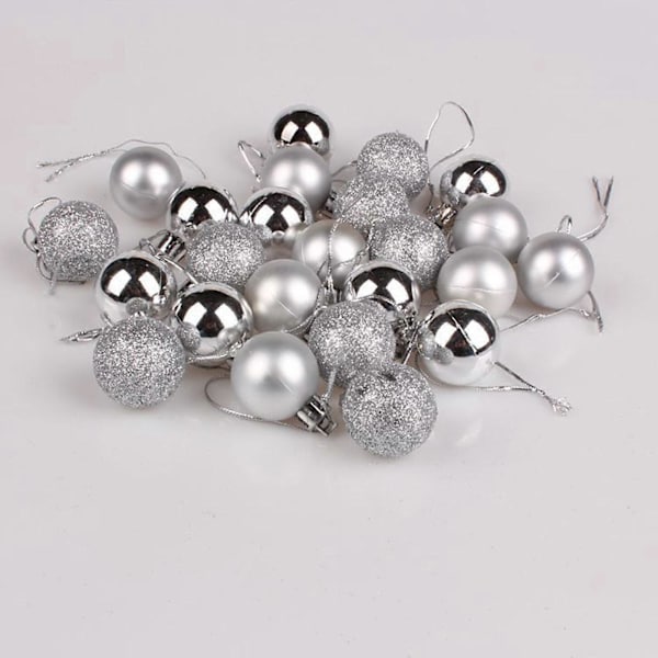 Julepynt 3cm Juletre L Kule Henge Hjem Fest Ornament Dekor p
