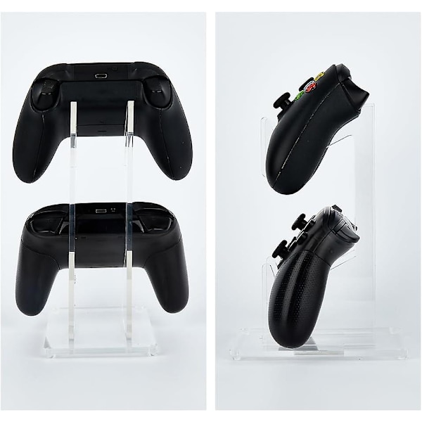 Akryl Spil Pad Controller Holder, 2 Bind Samlet Controller Display Stativer Transparent Headset Stativ Til Xbox Ps5 Ps4 Switch