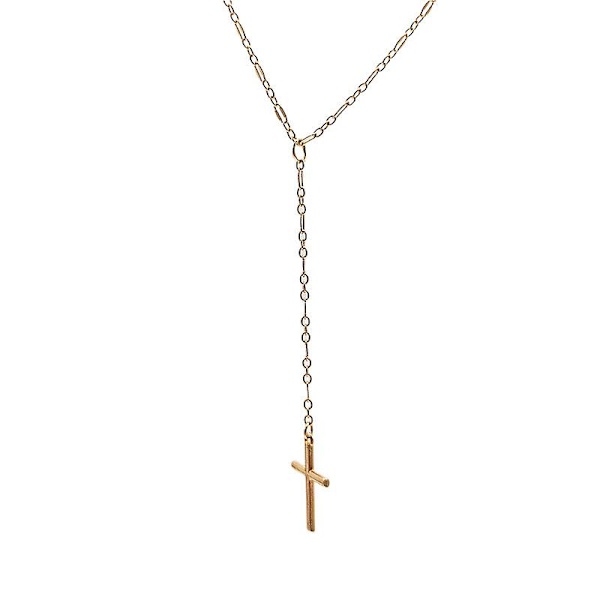 2 stk. Enkle Kors Vedhæng Statement Halskæde Mode Smykker Choker