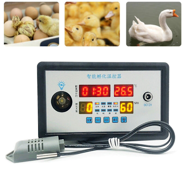 Intelligent Inkubator Termostat Temperatur Fuktighet Automatisk Äggvridning Au Fpnew Modell 2024 Xgn -GSL 220v