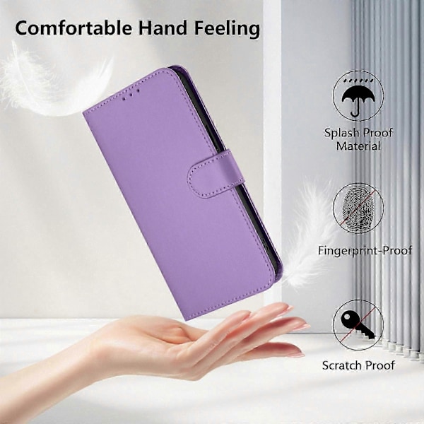 Pehmeä PU-suojakuori Samsung Galaxy A52 4G 5G A52s 5G -älypuhelimelle lavender purple