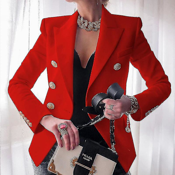Dame Blazer Kvinde 2024 Arbejdssæt Dame Jakke Kontor Dame Formelle Dame Blazers Og Jakker Dame Blazer Cpp Xnc -GSL xl