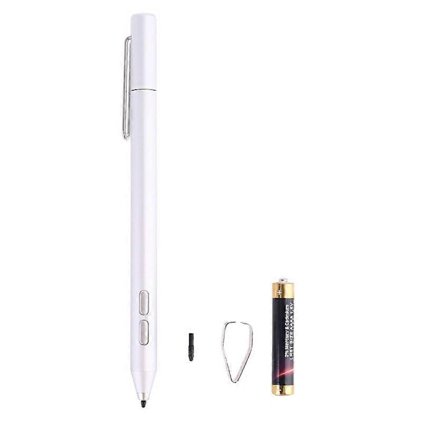 Glatt kulepenn berøringsskjerm penn for Surface Pro 3 4 5 Laptop Tablet silver