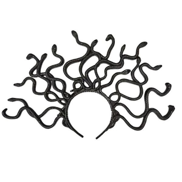 Medusa Slange Kostyme Hodebånd Medusa Hodebånd Hodeplagg Utkledelig Hodeplagg For Karneval Mardi Gras Maskerade Fest Qkf -GSL small golden medhad