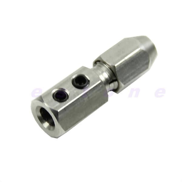 Flex-koppling för 5mm motoraxel & 4mm kabel RC-båt Rostfritt stål 1st