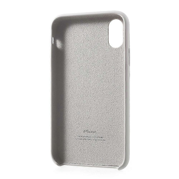 1:1 Skala Silky Solid Silikon Telefonhus til iPhone XR 6,1 tommer style b