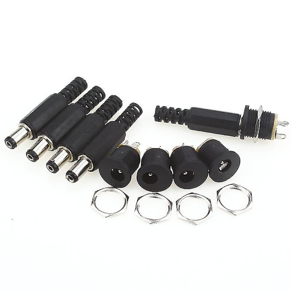 10 Pcs 12v 3a Plastic Male Plugs + Female Socket Panel Mount Jack Dc Power Connector Electrical Supplies