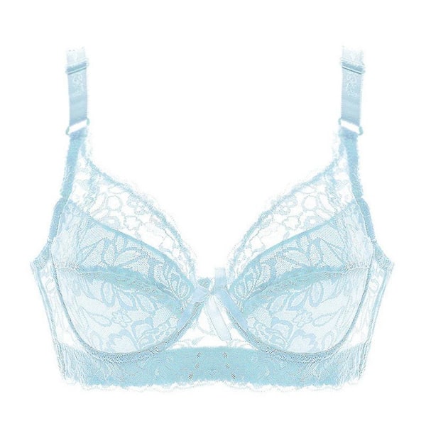 Flot Kvinders Push-Up BH Spids BH Sexy Lingeri Støtte BH AA A B C D light blue 85abcd