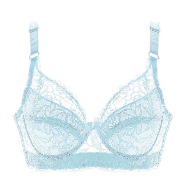 Snygg Push-up BH för Kvinnor, Spets BH, Sexig Lingerie, Stöd BH AA A B C D light blue 85abcd