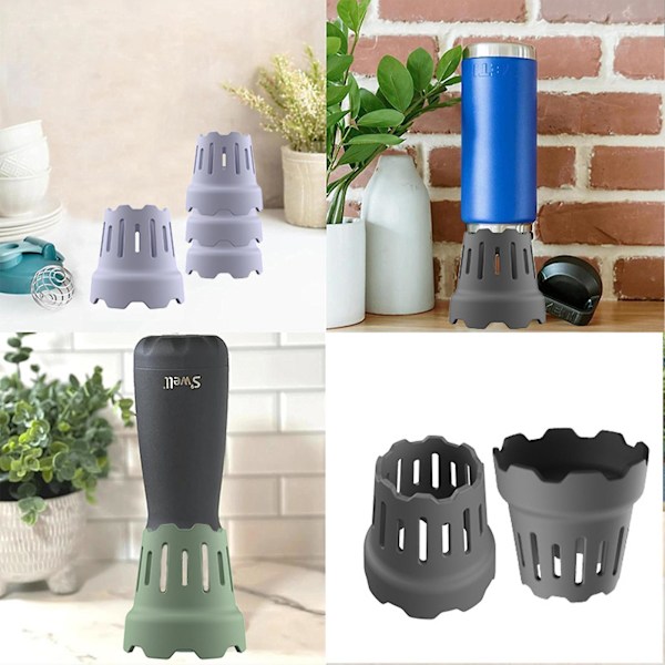 2 stk. Vandflaske Tørrestativ, Sportsflaske Dræn Stativ til Hurtigere Tørring, Flasketørre Tilbehør Passer til HydroFlask, Yeti, Camelbak 2pcs green