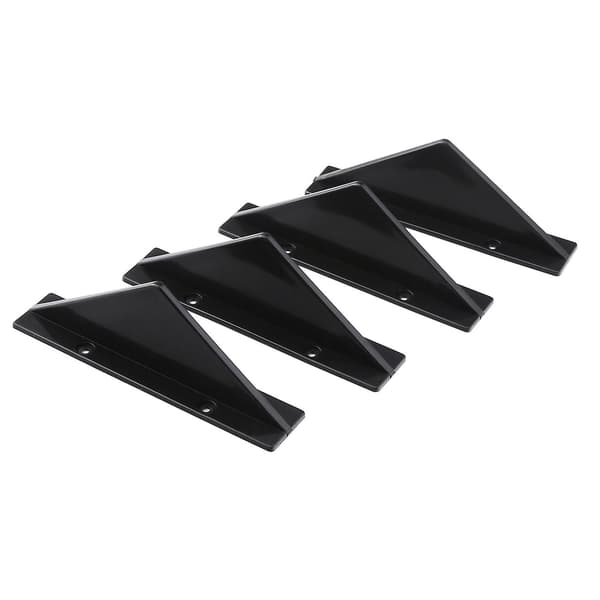 4 stk. Bil Bagagerums Spoiler Hajfin Trekant Universal Sort Flad Stil