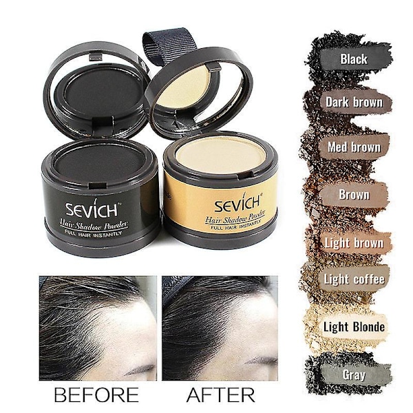 Sevich Fluffy Thin Powder Hårfarve Skygge Dækker Roddækning Hårfarve Concealer color08
